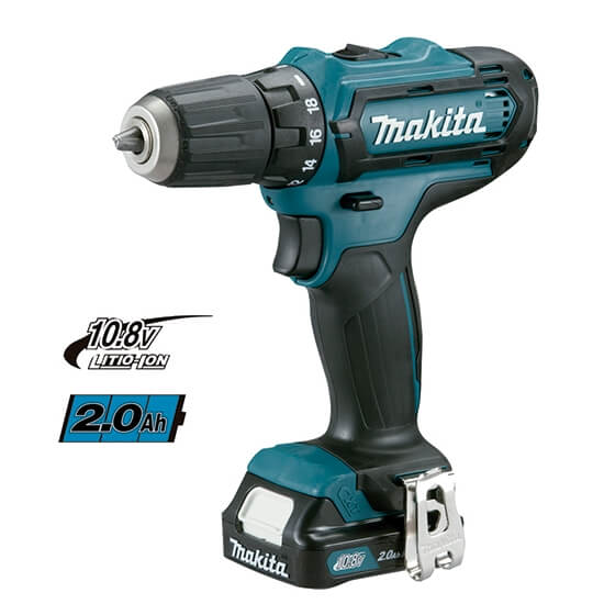 nova-aparafusadora-makita-10-8v-com-2-bateria-litio-2-0ah Berbequim aparafusador 10.8V 2.0Ah DF331DSAE